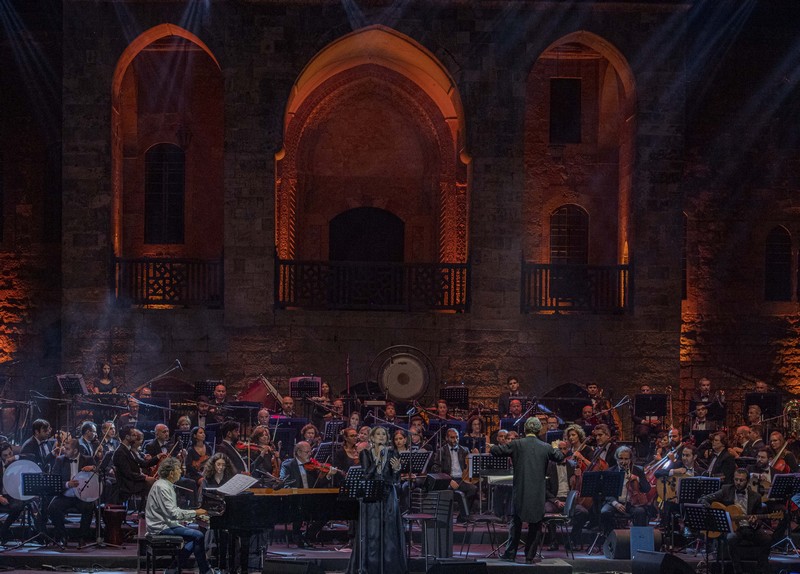 Gabriel Yared and Yasmina Joumblatt at Beiteddine Festival